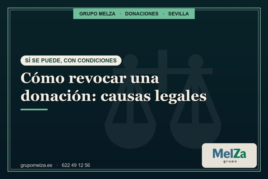 revocar una donación - Grupo Melza