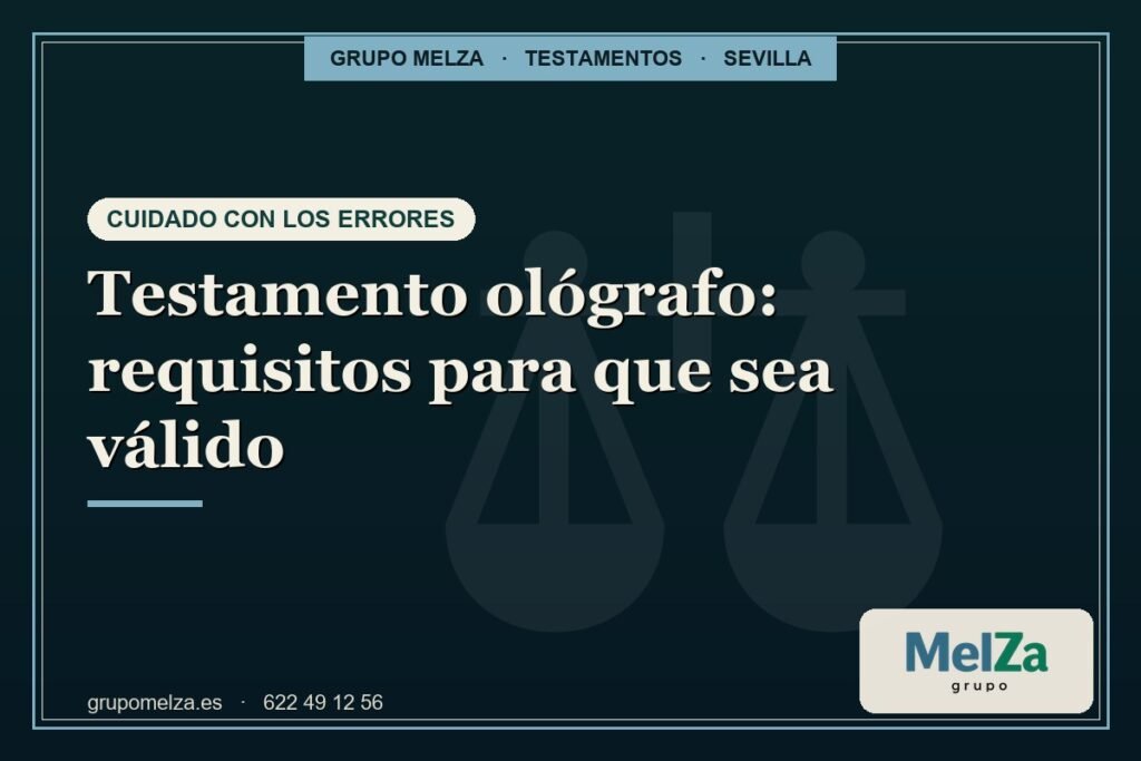 testamento ológrafo - Grupo Melza